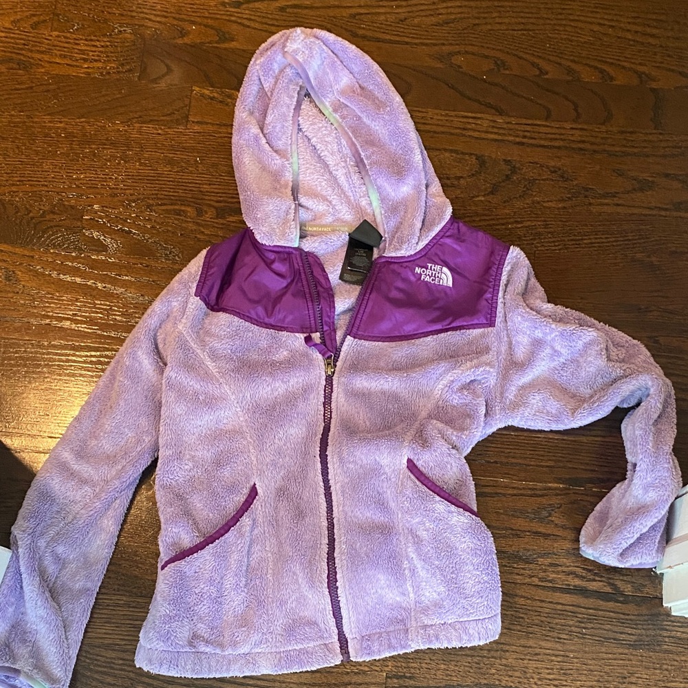The North Face Lavender Hooded Fleece Jacket